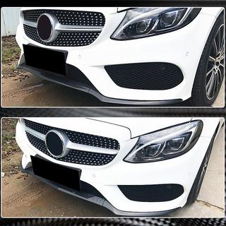 Voorbumper lip Lip V4 (voor C43 AMG 2015-2019, carbon) foto 4