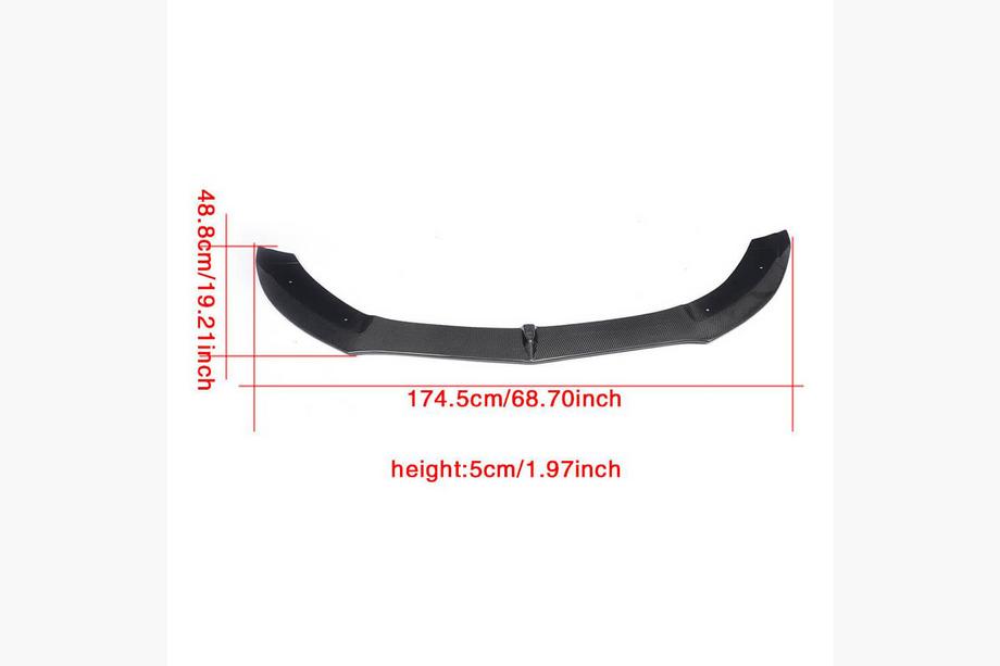 Mercedes C-klasse W205 2014–2021 Voorbumper lip Lip V5 (voor C43 AMG 2015-2019, carbon) Foto 7