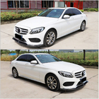 Mercedes C-klasse W205 2014–2021 Voorbumper lipspoiler Lip V6 (voor C43 AMG 2015-2019, carbon) foto 3