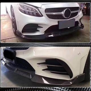 Voorbumper lip V3 voor C43 AMG 2019-2021 (carbon) foto 2