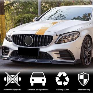 Voorbumper lip V3 voor C43 AMG 2019-2021 (carbon) foto 3