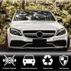 Mercedes C-klasse W205 2014–2021 Voorbumper lip Lip V2 (voor SD C63 AMG 2015-2019, carbon) foto 3