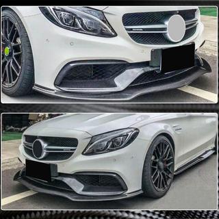 Voorbumper lip Lip V2 (voor SD C63 AMG 2015-2019, carbon) foto 4