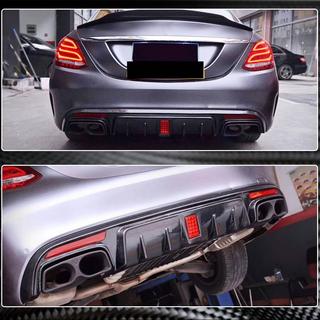 Achterbumper diffuser V1 (voor SD C43/C63 AMG 2015-2019, carbon) foto 3