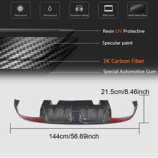 Achterbumper diffuser V2 (voor SD C43/C63 AMG 2015-2019, carbon) foto 3