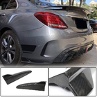 Mercedes C-klasse W205 2014–2021 Achterbumper flaps Flap (voor SD C43/C63 AMG 2015-2019, carbon) foto 1