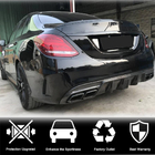 Mercedes C-klasse W205 2014–2021 Achterbumper diffuser V3 (voor SD C43/C63 AMG 2015-2019, carbon) foto 2
