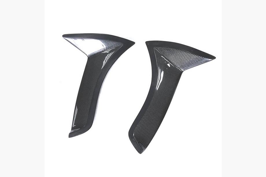 Mercedes C-klasse W205 2014–2021 Carbon voorste spatbordkappen (voor SD AMG-Line 2015-2019, Carbon) Foto 4