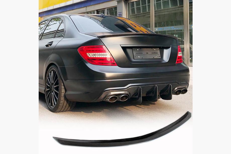 Mercedes C-klasse W204 2007–2015 Spoiler SD V1 (carbon) Image