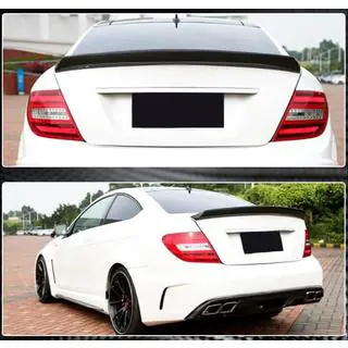 Achterbumper spoiler met diffuser (voor C63 AMG 2012-2014, carbon) foto 2