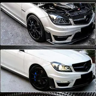 Voorbumper lippen (voor AMG 2012-2014, carbon) foto 3
