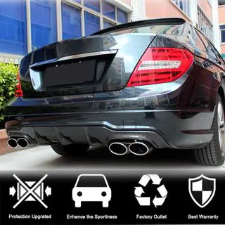 Achterbumper diffuser V1 (voor AMG SD/Coupe 2012-2014, carbon) foto 2