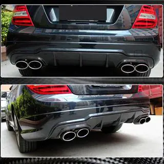 Achterbumper diffuser V1 (voor AMG SD/Coupe 2012-2014, carbon) foto 3