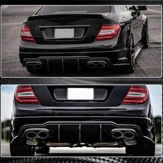 Achterbumper diffuser V2 (voor AMG SD/Coupe 2012-2014, carbon) foto 4