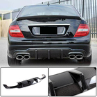 Mercedes C-klasse W204 2007–2015 Achterbumper diffuser V3 (voor AMG SD/Coupe 2012-2014, carbon) foto 2