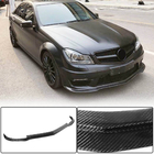 Mercedes C-klasse W204 2007–2015 Voorbumper lip Lip V2 (voor AMG 2012-2014, dry carbon) foto 1