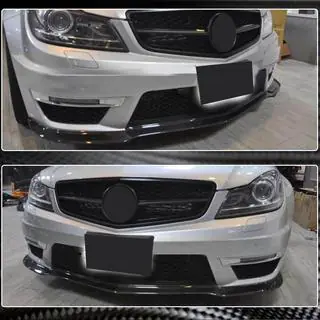 Voorbumper lip Lip V2 (voor AMG 2012-2014, dry carbon) foto 3