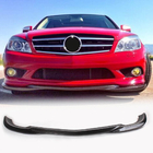 Mercedes C-klasse W204 2007–2015 Voorbumper lip spoiler (voor AMG-Line 2008-2011, carbon) foto 1