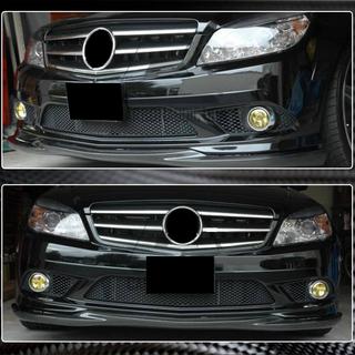 Voorbumper lip spoiler (voor AMG-Line 2008-2011, carbon) foto 4