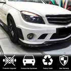 Mercedes C-klasse W204 2007–2015 Carbon opzetstukken voor de voorbumper (voor C63 AMG Sedan 2008-2011) foto 2