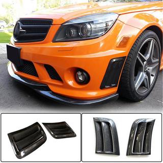 Carbon opzetstukken voor de voorbumper (voor C63 AMG Sedan 2008-2011) foto 1