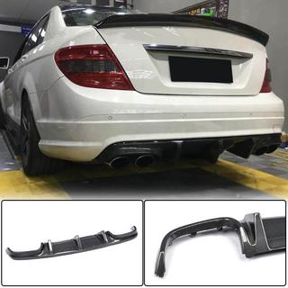Achterbumper diffuser V2 (voor AMG SD 2008-2011, carbon) foto 2
