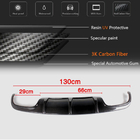 Mercedes C-klasse W204 2007–2015 Achterbumper diffuser V3 (voor AMG SD 2008-2011, carbon) foto 5