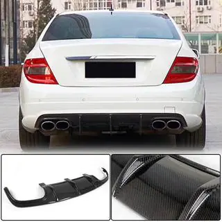 Achterbumper diffuser V3 (voor AMG SD 2008-2011, carbon) foto 1