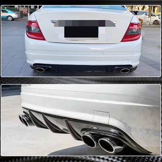 Achterbumper diffuser V3 (voor AMG SD 2008-2011, carbon) foto 4