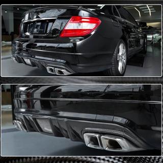 Achterbumper diffuser V4 (voor AMG SD 2008-2011, Carbon) foto 3