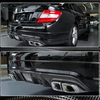 Achterbumper diffuser V4 (voor AMG SD 2008-2011, Carbon) foto 3