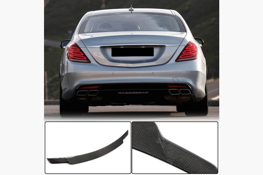 Mercedes S-Class W222 2013–2022 Spoiler V2 (Carbon) Image