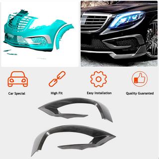 Voorbumper inserts V1 (voor S63 AMG 2014-2017, carbon) foto 2