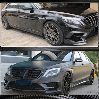Voorbumper inserts V1 (voor S63 AMG 2014-2017, carbon) foto 4