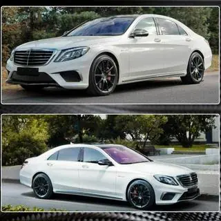Side skirts (voor S63 AMG 2014-2017, carbon) foto 3