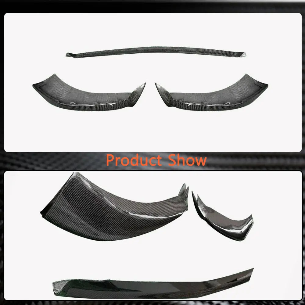 Mercedes S-Class W222 2013–2022 Voorbumper lip (voor AMG-Line 2018-2022, carbon) foto 5