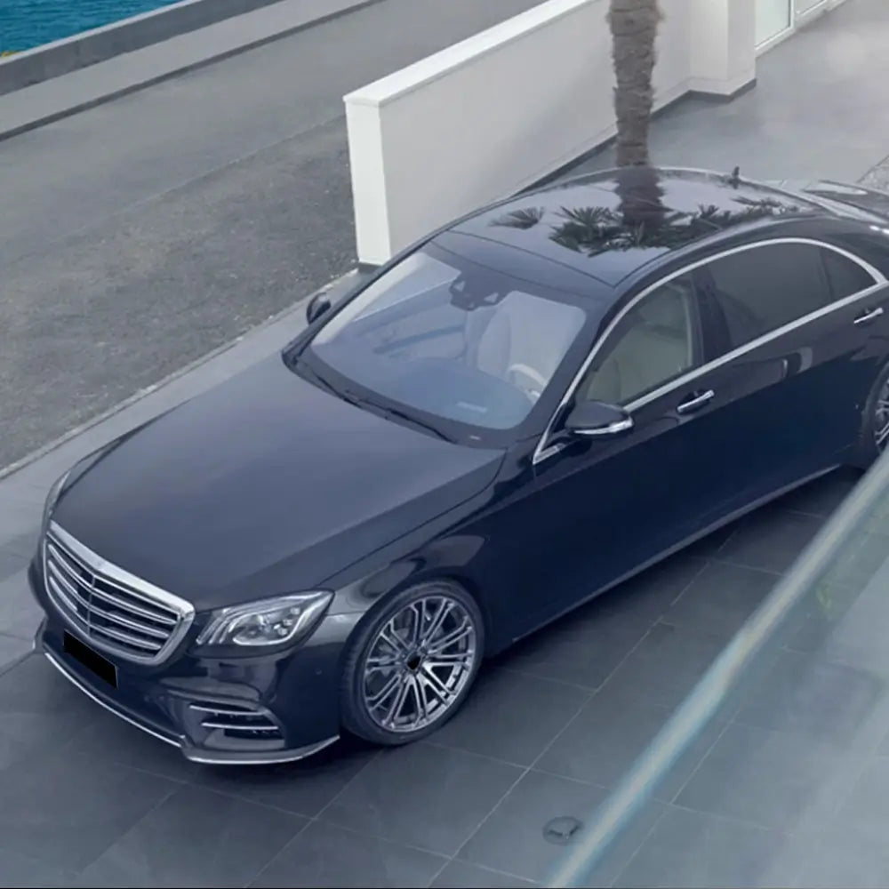 Voorbumper sierlijsten V2 (voor S63 AMG 2014-2017, carbon) foto 3