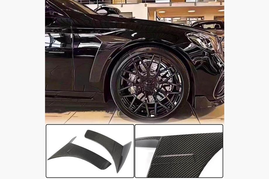 Mercedes S-Class W222 2013–2022 Carbon afdekkappen voor voorspatborden (voor 2014-2017, Carbon) Foto 2