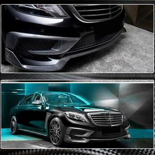 Voorbumper lip (voor S63 AMG 2014-2017, carbon) foto 3