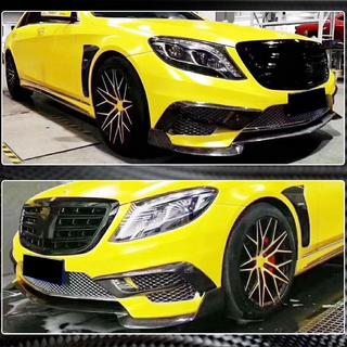Voorbumper lip (voor S63 AMG 2014-2017, carbon) foto 4