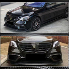 Mercedes S-Class W222 2013–2022 Carbon inzetstukken voorbumper (voor AMG 2018-2021) foto 5