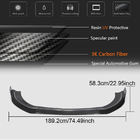 Mercedes S-Class W222 2013–2022 Front bumper lip (voor S63/S65 AMG 2018-2022, carbon) foto 6
