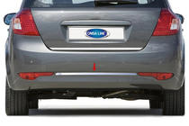 Kia Ceed 2007–2012 OmsaLine RVS afdekking achterbumperrand (2009-2012, HB) foto 1