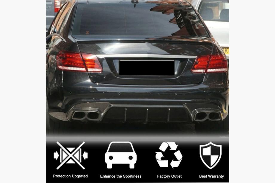 Mercedes E-klasse W212 2009–2016 Achterbumper diffuser V1 (voor E63 AMG 2013-2016, carbon) Foto 4
