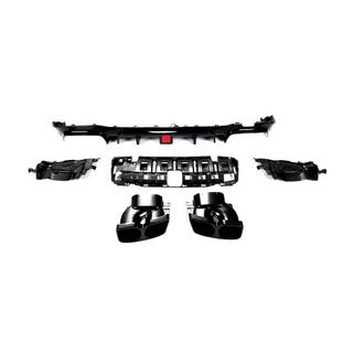 Achterbumper diffuser met uitlaatsierstukken V1 (voor AMG/AMG-Line 2016-2019, carbon) foto 3