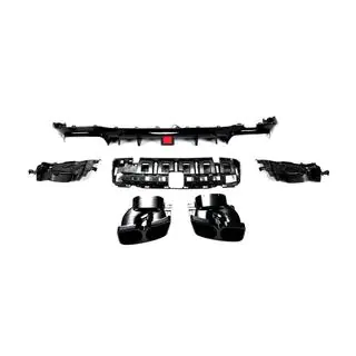 Achterbumper diffuser met uitlaatsierstukken V1 (voor AMG/AMG-Line 2016-2019, carbon) foto 3