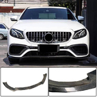 Mercedes E-class W213 2016–2023 Voorbumper lip Lip V1 (voor E63 AMG 2016-2019, carbon) foto 1
