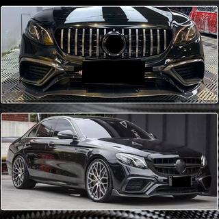 Voorbumper lip Lip V1 (voor E63 AMG 2016-2019, carbon) foto 3
