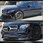 Mercedes E-class W213 2016–2023 Voorbumper lip Lip V1 (voor AMG-Line / E43 AMG 2016-2019, carbon) foto 3