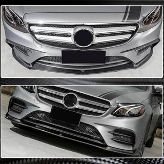 Voorbumper lip Lip V1 (voor AMG-Line / E43 AMG 2016-2019, carbon) foto 4